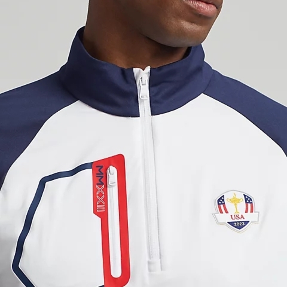 Ralph Lauren White and Navy Men's Jersey - Picture 3 of 11